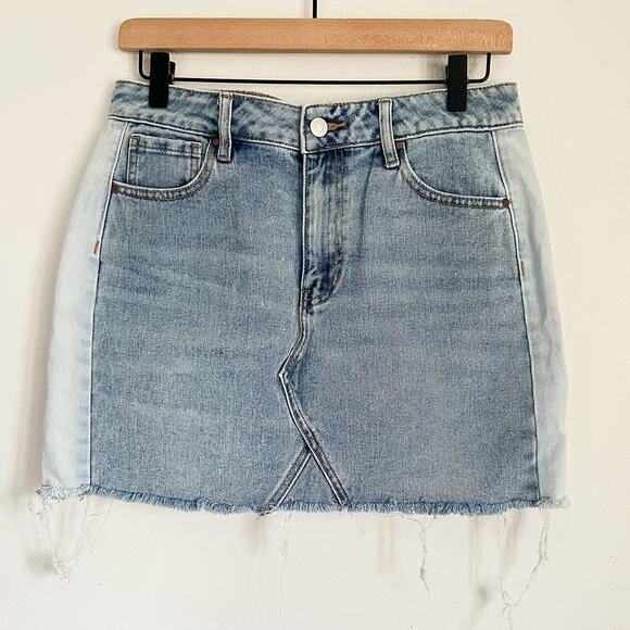 PacSun Dresses & Skirts - PacSun Distressed Denim Mini Skirt Blue Size 28